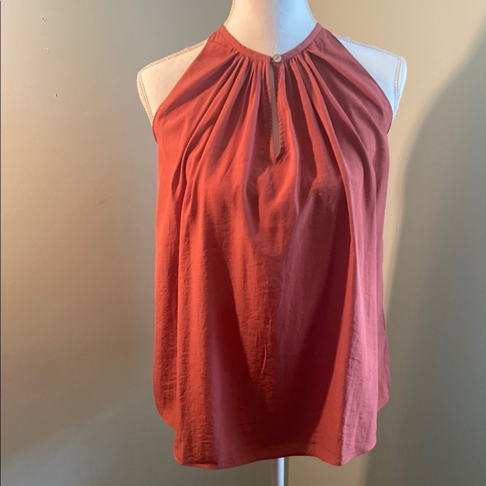 Elegant Catherine Malandrino Coral Sleeveless Top Sz XS
